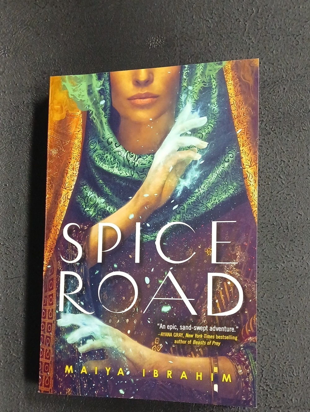 Spice Road by Maiya Ibrahim - Colorful Fantasy Cover